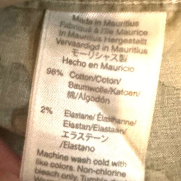 J Crew Camo button down shirt SLIM FIT FLEX green L6410 Mens SMALL 2019 - Picture 11 of 16